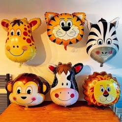 *Safari 6 Pack of Airfill Animal Balloons